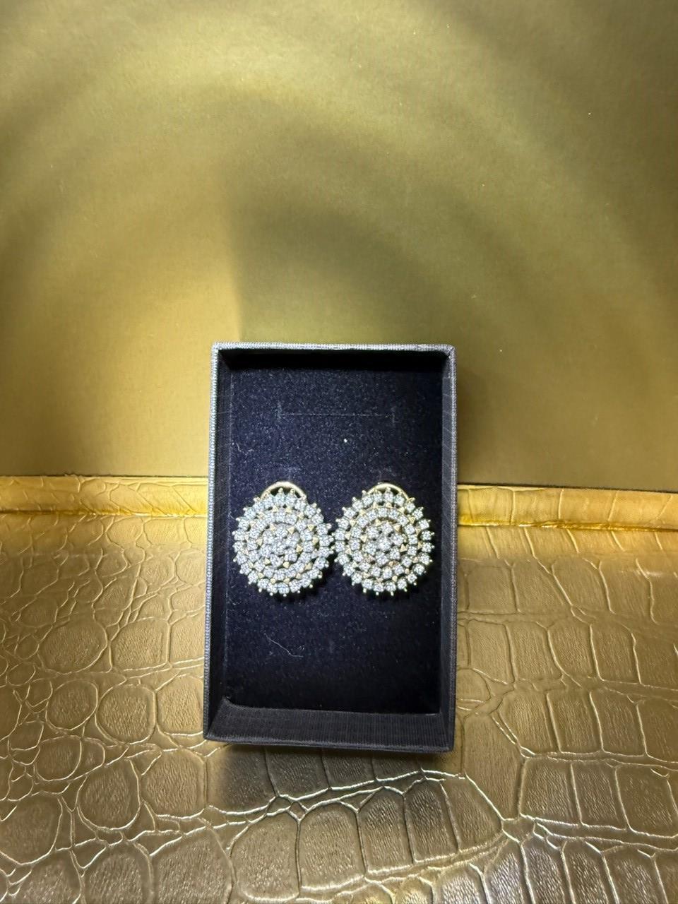 Round diamond earrings 4