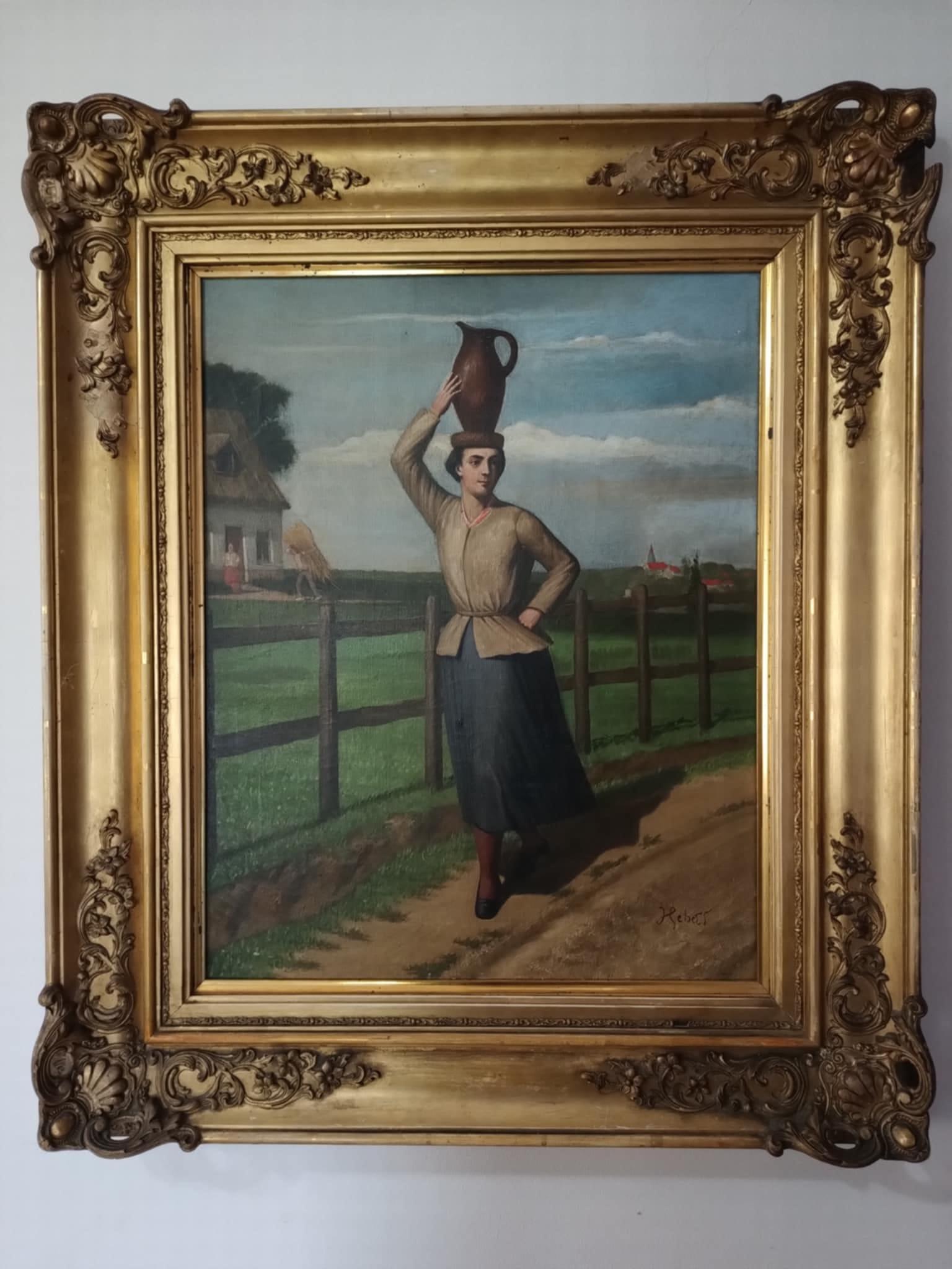 Untitled (Peasant Woman on a Country Road)