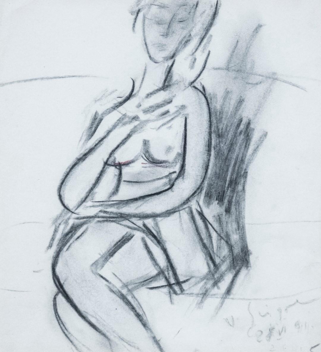 Nude Sitting
