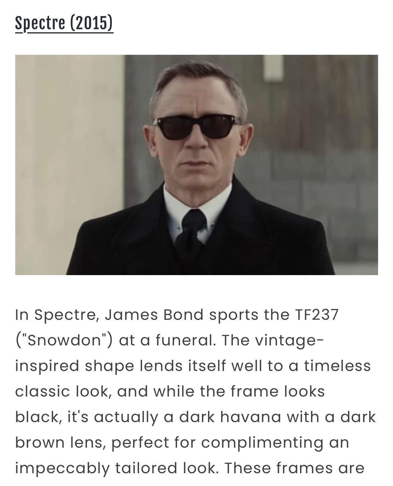 Sunglasses by Tom Ford - James Bond 007